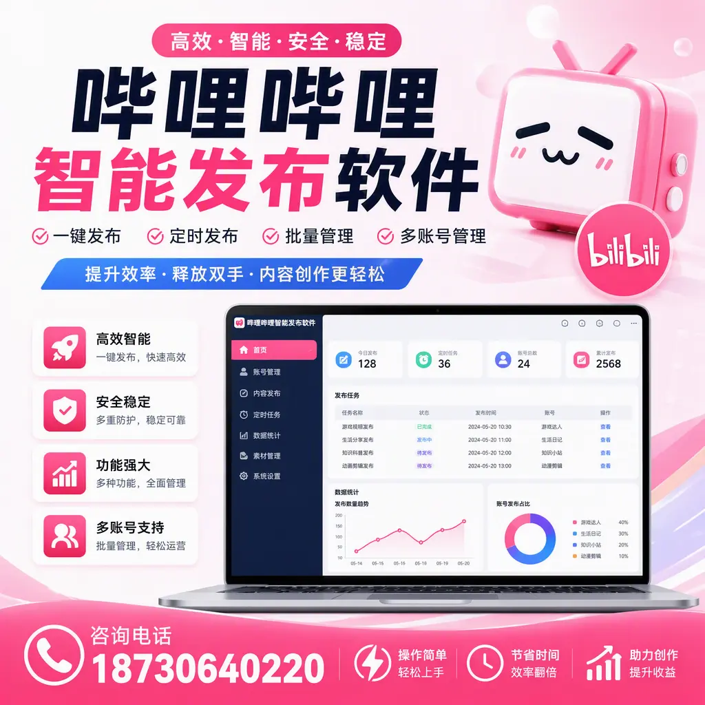 提升内容质量的秘诀:哔哩哔哩智能发布软件在 兴安 的应用